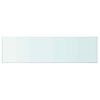 vidaXL Shelf Panel Glass Clear 110x30 cm