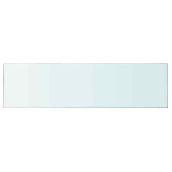 vidaXL Shelf Panel Glass Clear 110x30 cm