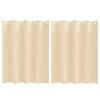 vidaXL Blackout Curtains with Rings 2 pcs Cream 140 x 140 cm Polyester