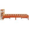 vidaXL Bed Frame without Mattress Wax Brown 90x190 cm Single Solid Wood Pine