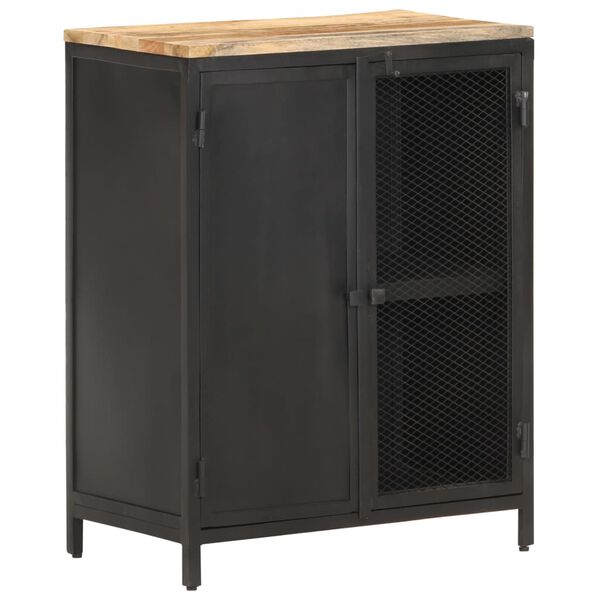 vidaXL Sideboard 60x35x78 cm Solid Rough Mango Wood