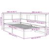 vidaXL Bookcase Bed without Mattress White 90x190 cm Single Solid Wood Pine