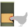 vidaXL Chicken Feeder 2 pcs Olive Green 60.5 x 29 x 51 cm