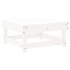 vidaXL Garden Footstool White Solid Wood Pine