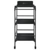 vidaXL Kitchen Trolley Black 81.5x41x92.5 cm Engineered Wood