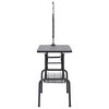 vidaXL Adjustable Dog Grooming Table with 1 Loop and Basket
