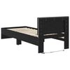 vidaXL Bed Frame with Headboard Black Oak 75 x 190 cm Engineered Wood
