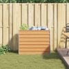 vidaXL Garden Raised Bed Light Brown 100 x 40 x 77 cm Galvanised Steel
