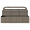 vidaXL Poolside Float Storage Grey 110x100x57 cm Poly Rattan
