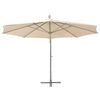 vidaXL Outdoor Umbrellas Beige Polyester