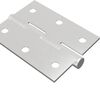 vidaXL Hinge 2 pcs Silver 50 x 38 x 1.3 mm Steel