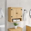 vidaXL Bathroom Wall Cabinet Corona 70x33x71.5 cm Solid Wood Pine