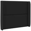 vidaXL Headboard Ear Black 80 x 16 x 4 cm PVC