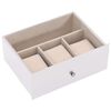 vidaXL Jewellery Box 6-Layer with Mirror Lockable White
