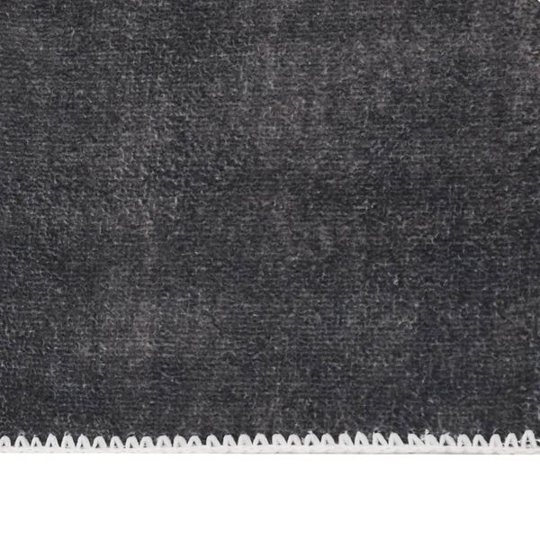 vidaXL Rug Washable Foldable Anthracite 180x270 cm Polyester