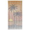 vidaXL Insect Door Curtain Palm Tree Print 90x220 cm Bamboo