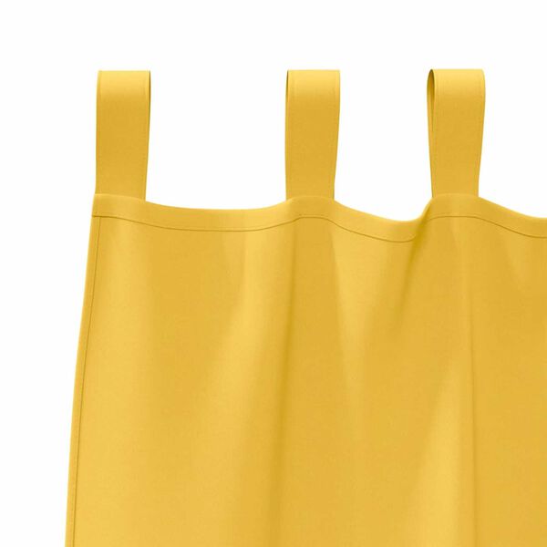 vidaXL Blackout Curtains with Rings 2 pcs Mustard Yellow 175 x 140 cm