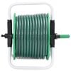 vidaXL Free Standing Green Hose Reel with Hose Fitting Set 0.5" 30 m PVC