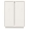 vidaXL Sideboard White 60x35x80 cm Solid Wood Pine