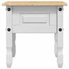 vidaXL End Table Corona White 50 x 50 x50 cm Solid Pine Wood
