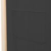 vidaXL 3-Panel Room Divider Grey 120x170x4 cm Fabric