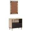 vidaXL 2 Piece Bathroom Furniture Set Solid Wood Mango
