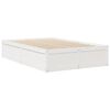 vidaXL Bed with Mattress White 120x190 cm Small Double Solid Wood Pine