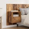 vidaXL Headboard with Cabinet 3 pcs Old Wood Engineered Wood