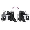 vidaXL Kids'Loft Bed Frame Black 90 x 190 cm Metal