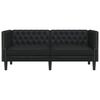 vidaXL Sofa Black 174 x 74.5 x 70.5 cm PVC