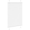vidaXL Pleated Blind White 100x150 cm Fabric Width 99.4 cm Polyester