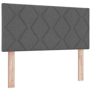 vidaXL Headboard with Headboard Dark Grey 100 cm Faux Leather