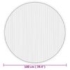 vidaXL Rug Round Natural100 cm Bamboo