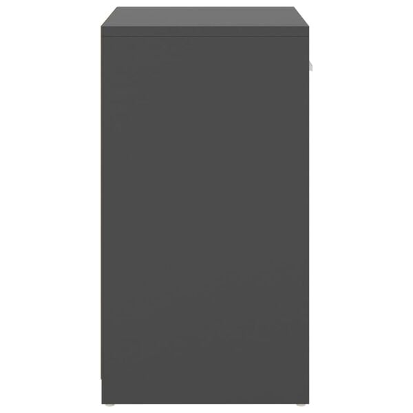 vidaXL Shoe Bench Grey 94.5x31x57 cm Engineered Wood