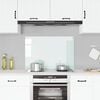 vidaXL Kitchen Backsplash White 90 x 60 cm Tempered Glass