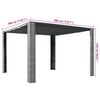 vidaXL Gazebo with Roof Poly Rattan 300x300x220 cm Grey and Anthracite