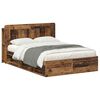 vidaXL Bed Frame with Storage Old Wood 135 x 190 cm Engineered Wood