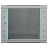 vidaXL Network Cabinet with Storage Grey 60 x 60 x 50 cm Steel