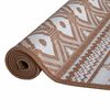 vidaXL Outdoor Rug Brown and White 80x150 cm Reversible Design