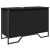 vidaXL Bathroom Sink Cabinet Black 91x35x60 cm Engineered Wood