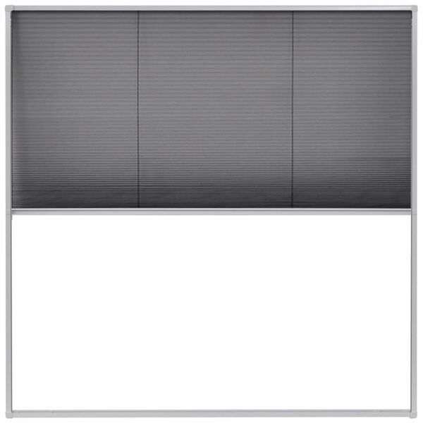 vidaXL Plisse Insect Screen for Windows Aluminium 120x120 cm