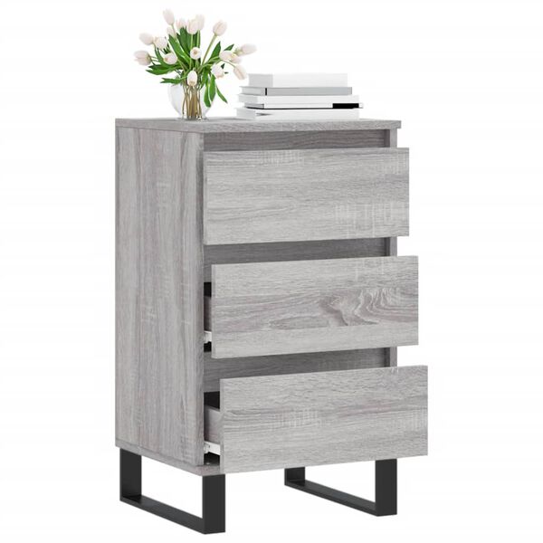 vidaXL Sideboard Grey Sonoma 40x35x70 cm Engineered Wood