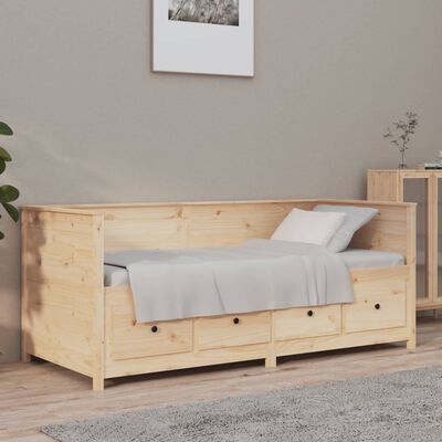 vidaXL Day Bed 100x200 cm Solid Wood Pine