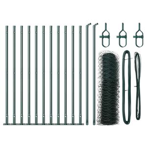 vidaXL Fence Post Green