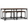 vidaXL Nesting Coffee Tables 3 pcs Smoked Oak Engineered Wood