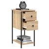 vidaXL Bedside Cabinet Sonoma Oak 32x42x70 cm Engineered Wood