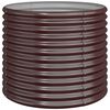 vidaXL Garden Planter Galvanised Steel 80x80x68 cm Brown