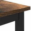 vidaXL Table Smoked Oak 100 x 50 x 76.5 cm Engineered Wood and Steel