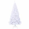 vidaXL Artificial Christmas Tree with Stand White 210 cm PVC and Steel