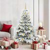 vidaXL Artificial Christmas Tree with 150 LEDs White 150 cm PE and PVC